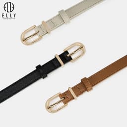 [Tặng hộp 20.10] Dây lưng nữ ELLY ED79 thắt lưng da thật cao cấp khóa xỏ kim thanh lịch thời trang 6