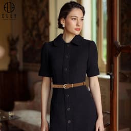 [Tặng hộp 20.10] Dây lưng nữ ELLY ED79 thắt lưng da thật cao cấp khóa xỏ kim thanh lịch thời trang 2