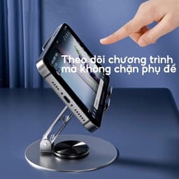 Giá Đỡ Điện Thoại Để Bàn Hỗ Trợ Học Tập Xem Phim Livestream Tiện Lợi 5