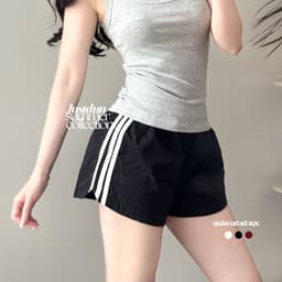 Quần đùi gió nữ kẻ sọc thoáng khí mát mẻ JUSTDUN H6 1