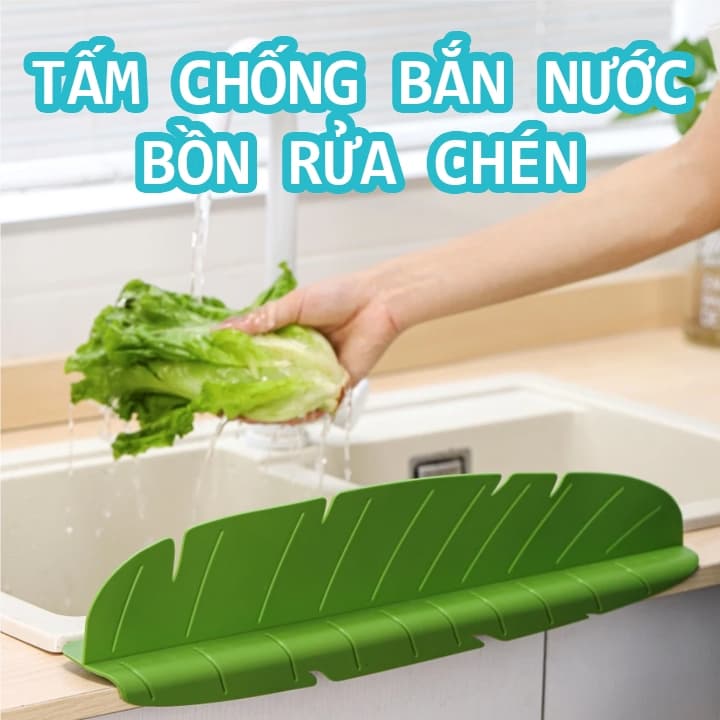 Tấm Chắn Nước Bồn Rửa Chén Chống Bắn Nước, Dầu Mỡ Dành Cho Nhà Bếp Silicone Cao Cấp