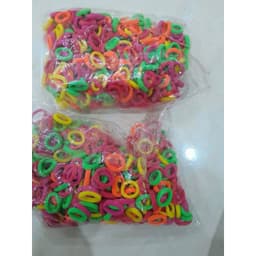 Sét 500 Chun Cột Tóc Nhiều Màu Cho Bé Co Dãn Tốt 5