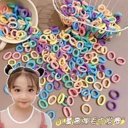 Sét 500 Chun Cột Tóc Nhiều Màu Cho Bé Co Dãn Tốt 1