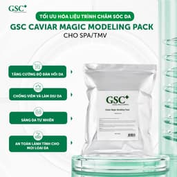 Mặt nạ bột GSC, mặt nạ bột dẻo cho da mụn, trắng sáng, mềm mịn Caviar Magic Modeling Pack 1000g 4