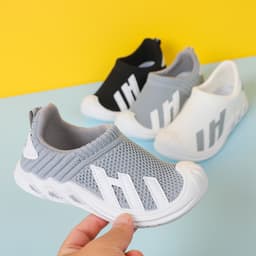 Giày Thể Thao Bé Trai Lưới Thoáng Khí, Giày Thể Thao Bé Gái Đế Bệt Êm Chân, Chống Trượt Cực Tốt A17 Cho Bé 3-11  Tuổi 8