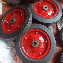 [KKTHN] Bánh Xe Bê Tông Cao Su Đúc Mâm Đỏ Đường Kính 30cm (300-8) Cho Xe Trộn Bê Tông, Xe Kéo, Xe Bánh Mì 1