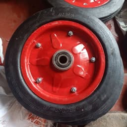 [KKTHN] Bánh Xe Bê Tông Cao Su Đúc Mâm Đỏ Đường Kính 30cm (300-8) Cho Xe Trộn Bê Tông, Xe Kéo, Xe Bánh Mì 6