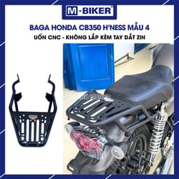 Phụ Kiện Honda CB350 M-Biker, Baga Sau, Chống Đổ, Ốp Gầm Thép Sơn Tĩnh Điện 5