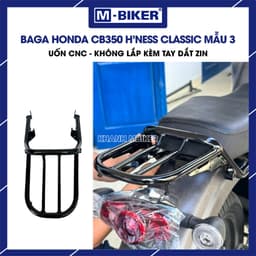 Phụ Kiện Honda CB350 M-Biker, Baga Sau, Chống Đổ, Ốp Gầm Thép Sơn Tĩnh Điện 4
