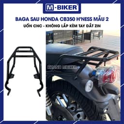 Phụ Kiện Honda CB350 M-Biker, Baga Sau, Chống Đổ, Ốp Gầm Thép Sơn Tĩnh Điện 2