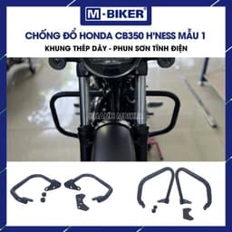 Phụ Kiện Honda CB350 M-Biker, Baga Sau, Chống Đổ, Ốp Gầm Thép Sơn Tĩnh Điện 9