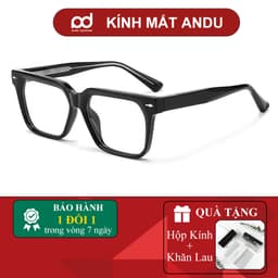 Gọng kính cận thời trang nam nữ NARO EYEWEAR dáng vuông bản to cá tính, nhựa cốt kim loại - 86AD40 1