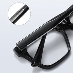 Gọng kính cận thời trang nam nữ NARO EYEWEAR dáng vuông bản to cá tính, nhựa cốt kim loại - 86AD40 5