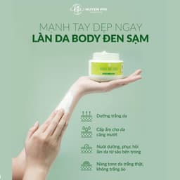 KEM BODY BƠ TƯƠI HUYỀN PHI Dưỡng trắng mịn da da từ sâu bên trong An Toàn tuyệt đối 6