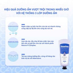 Kem Dưỡng Da Tay, Da Chân Và Móng Vaseline Giúp Dưỡng Ẩm Sâu, Làm Mềm Da C2Y 24h Deep Moisture 60ml 3
