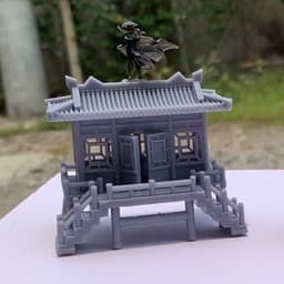 Mô hình tiểu cảnh nhà kiểu cổ trang cao 3,5cm-Trang trí terrarium,,tiểu cảnh,hồ cá,bể cá,hồ bán cạn 9