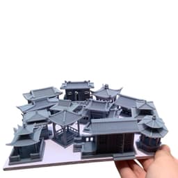 Mô hình tiểu cảnh nhà kiểu cổ trang cao 3,5cm-Trang trí terrarium,,tiểu cảnh,hồ cá,bể cá,hồ bán cạn 2