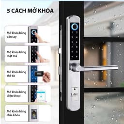 Khóa vân tay Laffer XF19 cho cửa nhôm - Đa chức năng: mở khóa vân tay, mã PIN, thẻ từ, ứng dụng TTLock, bảo hành 2 năm. 5