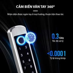 Khóa vân tay Laffer XF19 cho cửa nhôm - Đa chức năng: mở khóa vân tay, mã PIN, thẻ từ, ứng dụng TTLock, bảo hành 2 năm. 8