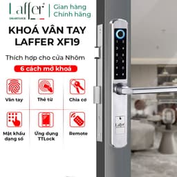 Khóa vân tay Laffer XF19 cho cửa nhôm - Đa chức năng: mở khóa vân tay, mã PIN, thẻ từ, ứng dụng TTLock, bảo hành 2 năm. 6