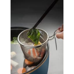 Rổ Nhúng Lẩu Có Móc Cài Vào Nồi, Giỏ Vớt Đồ Ăn Nhúng Mì, Nhúng Thịt Inox Kích Thước 11Cmx9.5Cm 8