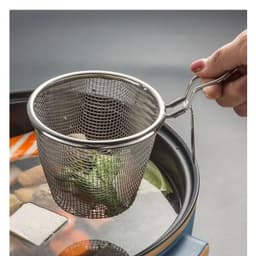 Rổ Nhúng Lẩu Có Móc Cài Vào Nồi, Giỏ Vớt Đồ Ăn Nhúng Mì, Nhúng Thịt Inox Kích Thước 11Cmx9.5Cm 7
