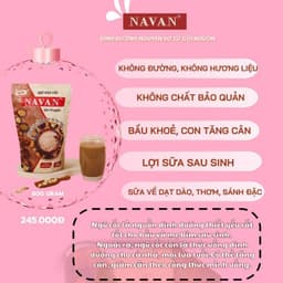 Ngũ Cốc Navan 9 loại đậu hạt giúp lợi sữa sau sinh, tăng cân, bổ sung dinh dưỡng 800g 9
