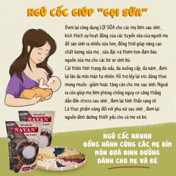 Ngũ Cốc Navan 9 loại đậu hạt giúp lợi sữa sau sinh, tăng cân, bổ sung dinh dưỡng 800g 6