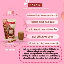 Ngũ Cốc Navan 9 loại đậu hạt giúp lợi sữa sau sinh, tăng cân, bổ sung dinh dưỡng 800g 7