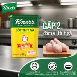 Thùng 6 Hộp Bột Thịt Gà Knorr Professional 1kg - Chuyên Dùng Cho Nấu Ăn 3