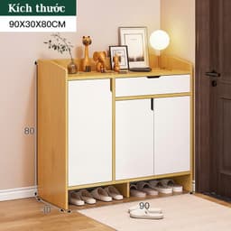 Tủ đựng giày gỗ nhiều ngăn HOMELINE tủ giầy dép thông minh, tủ đựng đồ chất liệu gỗ MDF_D31 5