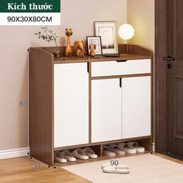 Tủ đựng giày gỗ nhiều ngăn HOMELINE tủ giầy dép thông minh, tủ đựng đồ chất liệu gỗ MDF_D31 6