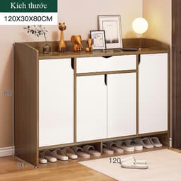 Tủ đựng giày gỗ nhiều ngăn HOMELINE tủ giầy dép thông minh, tủ đựng đồ chất liệu gỗ MDF_D31 8