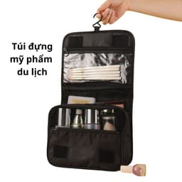 Túi Đựng Mỹ Phẩm Du Lịch Có Móc Treo, Có Thể Gấp Gọn, Nhiều Ngăn, Chứa Được Nhiều Đồ Dùng Cá Nhân Và Mỹ Phẩm 1