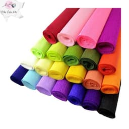 Cuộn giấy nhún, giấy nhăn làm hoa handmade 50x250 cm 1