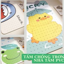 Thảm nhà tắm chống trơn trượt chất liệu PVC cao cấp khả năng chống trơn trượt tốt (Liminho Shop) 1
