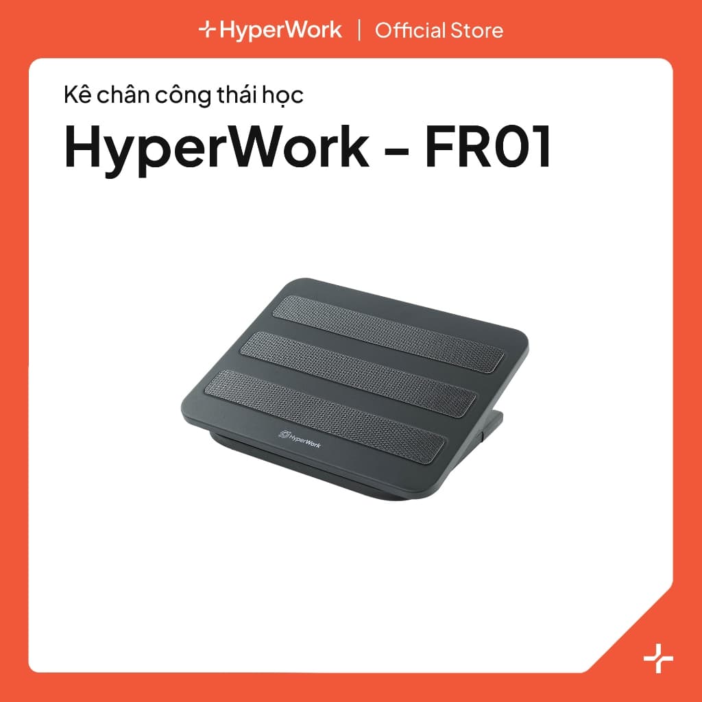 Kê chân công thái học Hyperwork FR01 - Giúp giảm mỏi chân, cải thiện tư thế ngồi cho dân văn phòng