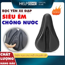 Bọc yên xe đạp thể thao siêu êm chống nước, Vỏ bọc yên cao cấp thoải mái đạp xe - BY05 1