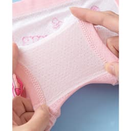 (SIÊU MÁT) Combo 4 quần chíp đùi cho bé gái họa tiết Princess Hồng Lưới dễ thương, quần lót tam giác mềm mịn thoáng khí 9
