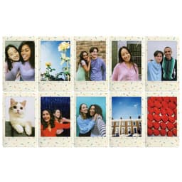 Film Chụp Ảnh Lấy Liền Instax Mini - Viền Màu Dùng Cho Máy Ảnh Instax Mini 12, Mini 13 Mini Evo 5