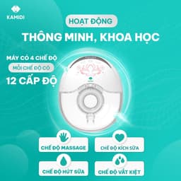 Máy Hút Sữa Rảnh Tay Kamidi Smart - Máy Hút Sữa Không Dây Kích Sữa Hút Kiệt 5