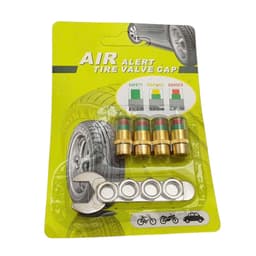 Bộ 4 Van Cảnh Báo Áp Suất Lốp Lõi Đồng Xe Máy, Ô Tô, Theo Dõi Áp Suất Bánh Xe Với 3 Màu Kèm Con Tán Và Cờ Lê Lắp Ráp 1
