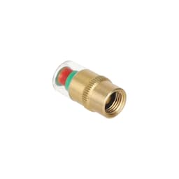 Bộ 4 Van Cảnh Báo Áp Suất Lốp Lõi Đồng Xe Máy, Ô Tô, Theo Dõi Áp Suất Bánh Xe Với 3 Màu Kèm Con Tán Và Cờ Lê Lắp Ráp 7