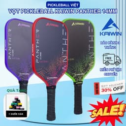 (  CHÍNH HÃNG ) VỢT PICKLEBALL KAIWIN DIAMOND S CHÍNH HÃNG – 3 LỚP CARBON T700 SIÊU NHÁM, LÕI MATRIX-C 16MM 9