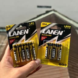 vỉ 4 viên Pin nhỏ AAA (3A)/ Pin to AA/ (2A) Lanen 5