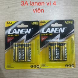 vỉ 4 viên Pin nhỏ AAA (3A)/ Pin to AA/ (2A) Lanen 3