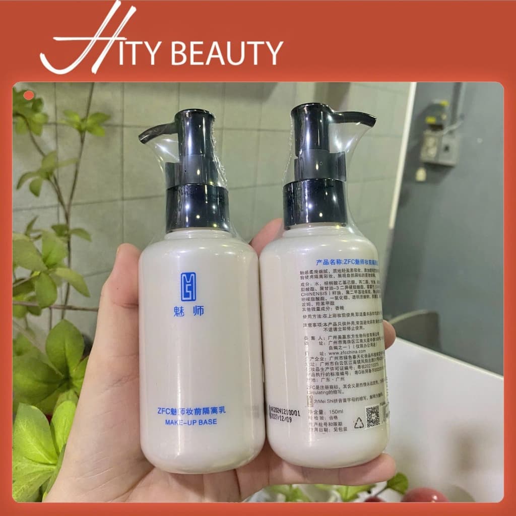 Kem lót  ZFC makeup base, kiềm dầu, dưỡng ẩm làm sáng da, che khuyết điểm 150ml dành cho makeup trang điểm - Hity Beauty