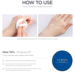 Phấn Nước Dưỡng Ẩm Klavuu Blue Pearlsation High Coverage Marine Collagen Aqua Cushion SPF50+ 12g 8