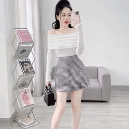Áo Thun Nữ Bigsize Trễ Vai Tay Dài Vải Nhũ Áo Trễ Vai Dài Tay Ôm Dáng Dễ Thương LiMo MS059 2