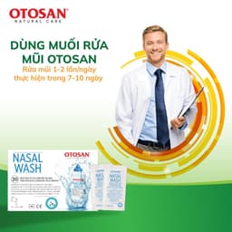 Muối Rửa Mũi Otosan Nasal Wash Chứa Natri Clorua, Natri bicarbonate Và Gyaluronan, Hộp 30 Gói 5
